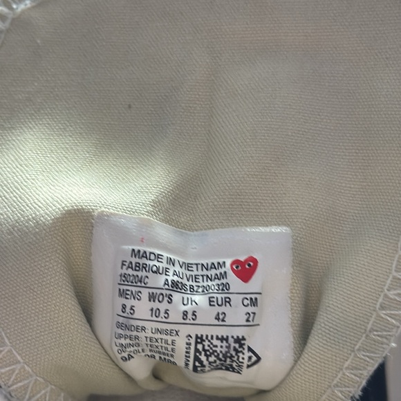 Converse x PLAY Comme Des Garçons Chuck 70 
Heart converse - Picture 4 of 5